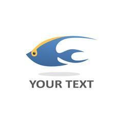 Fish Logo Template Vector Design