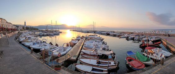 The village of Scario in Italy
