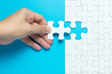 White jigsaw puzzle