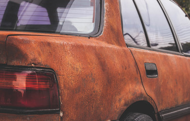 rust of vintage cars