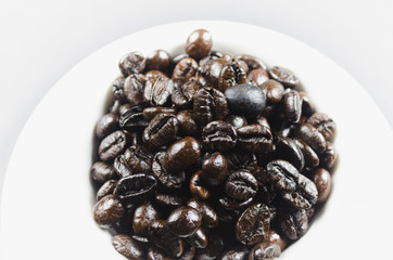 close up coffee bean