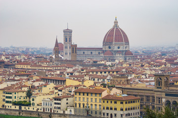 Fototapeta na wymiar View of Florence city