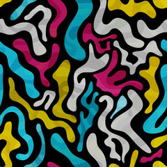 Graffiti abstract color seamless background