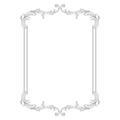 Vector baroque of vintage elements for design. 