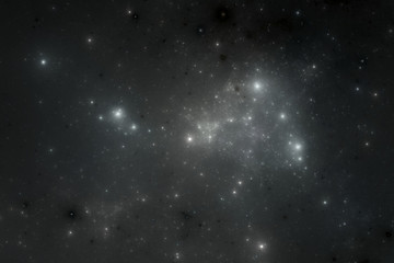 Deep space stars, fantasy universe illustration