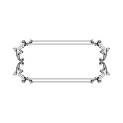 Vector baroque of vintage elements for design. 