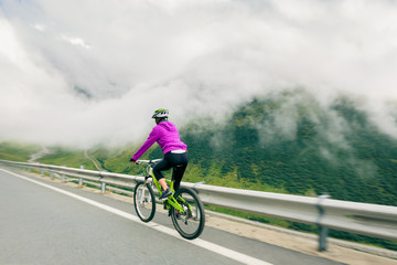 Young Woman Cycling