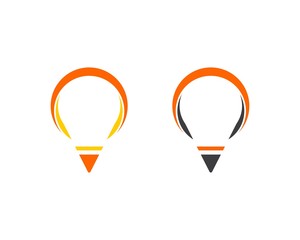 Pen, Writer, Parachute Logo Concept