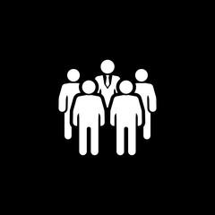 Meeting Icon. Flat Design.