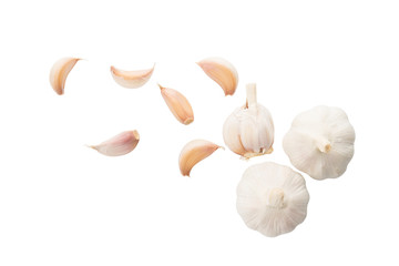 Garlic isolated on white background