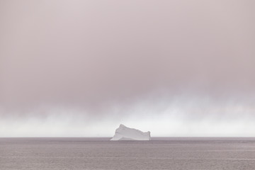 Iceberg and Rain Clouds - 168010484
