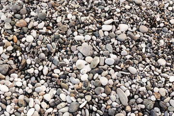 Sea pebble beach stones.