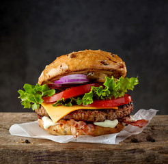fresh tasty burger