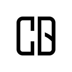 Fototapeta premium initial letters logo cq black monogram square rounded shape vector