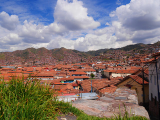 Obraz premium Rooftop view, Cusco, Peru
