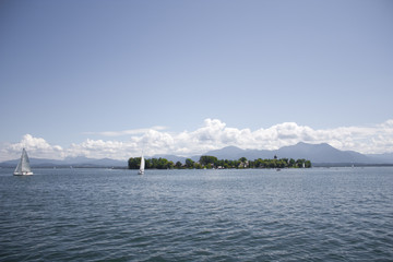 Chiemsee mit Frauen- und Herreninsel