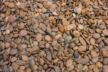 Stone used in garden decoration. Abstract background.
