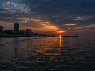 Sunrise in jesolo