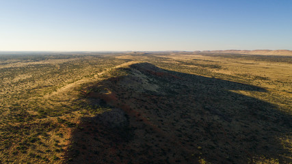 Aerial views over the Kalahari in the Northern Cape of South Africa