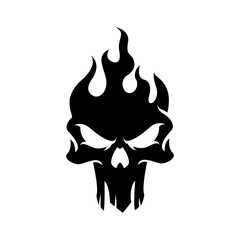 Dark Skull Logo template. © TWINS DESIGN STUDIO