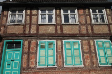 Fachwerkhaus in der Altstadt von Wittenberge