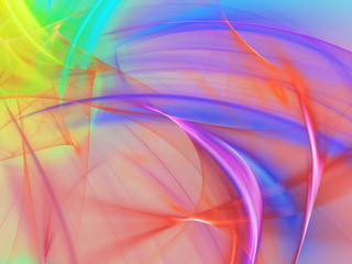 Abstract fractal background 3D rendering