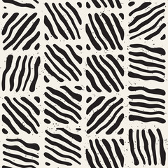 Seamless freehand pattern. Vector abstract rough lines background. Hand drawn strokes.