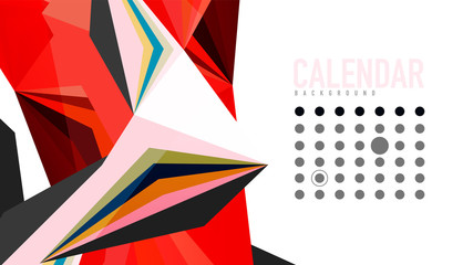 Naklejka premium Modern triangle presentation template