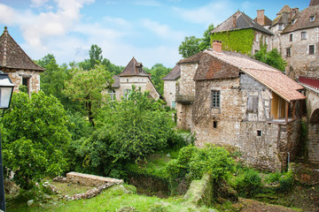 Fototapeta na wymiar Carennac. Maisons anciennes. Lot. Occitanie