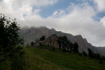 Majestic mountain landscapes of the Caucasian reserve