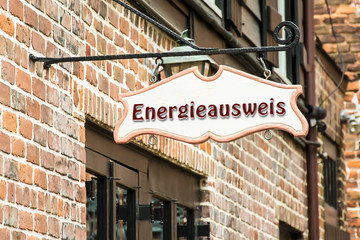 Schild 275 - Energieausweis