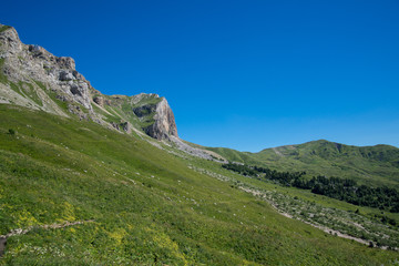 Majestic mountain landscapes of the Caucasian reserve