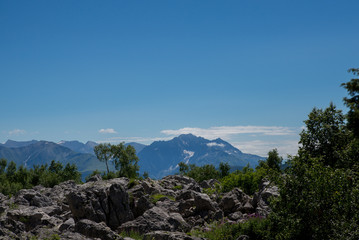 Majestic mountain landscapes of the Caucasian reserve