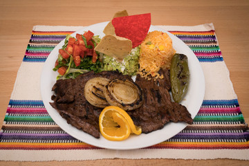 Carne Asada Combo Plate