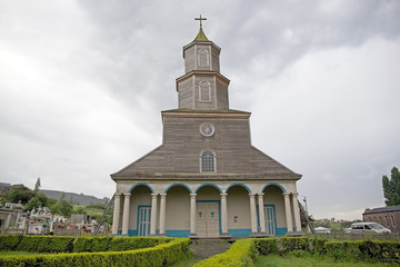 Church of Nercon, Chiloe Island, Chile