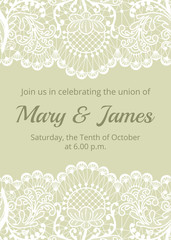 Wedding invitation template