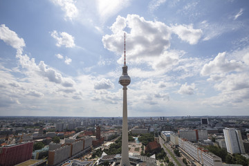 berlin alexanderplatz germany from above