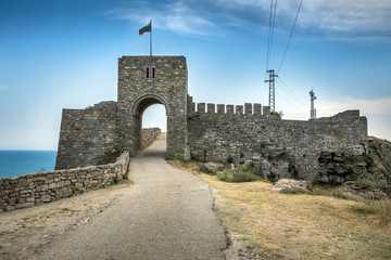 Castle entrance on the Kaliakra peninsular in northern Bulgaria
