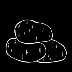 Potato. Vector.