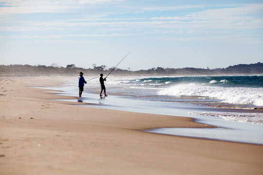 1,337 Boy Fishing On The Beach Stock Photos, High-Res Pictures