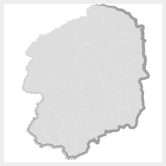 筆で描いた栃木県