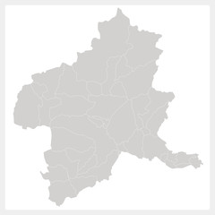 Fototapeta na wymiar 群馬県の地図