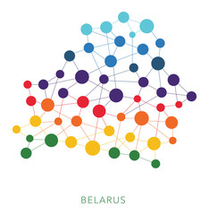dotted texture Belarus vector background