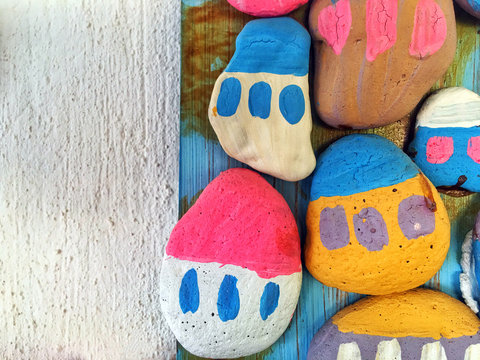 Colorful Painted Stones