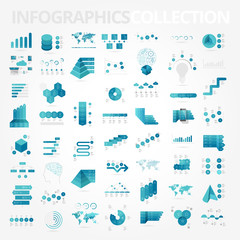 Infographics design elements collection