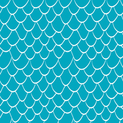 abstract Seamless pattern with scale blue, white