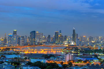 Naklejka na ściany i meble Bangkok city.