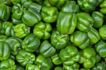 Naklejka na ściany i meble green bell peppers