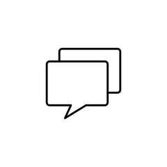 chat, speech bubble icon on white background