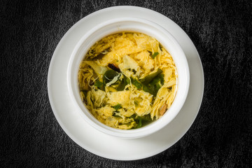 中華卵スープ　Chinese egg soup